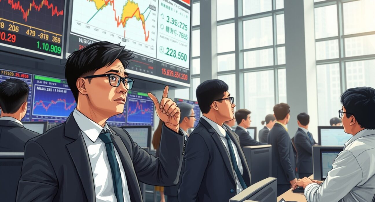 Asian stock traders monitor volatile markets amid Iran deadline tensions and Federal Reserve inflation concerns