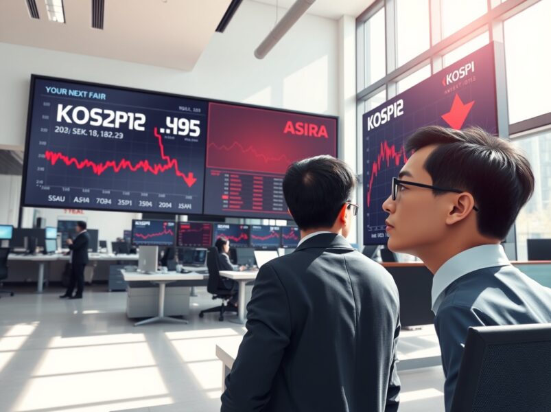 Asian Stocks Show Volatile Performance as South Korea’s KOSPI Plunges a Concerning 1.20%