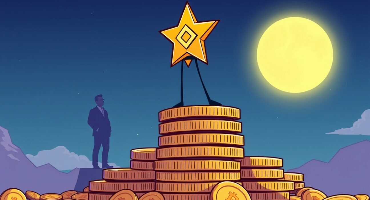 Cartoon illustration showing Aster's significant growth, becoming the largest Aster BSC-USDT holder outside of hot wallets, praised by CZ.