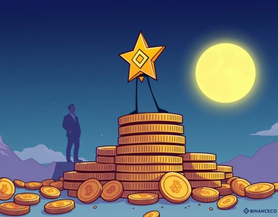 Cartoon illustration showing Aster's significant growth, becoming the largest Aster BSC-USDT holder outside of hot wallets, praised by CZ.