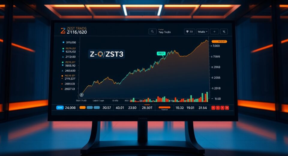 Aster DEX trading interface showing ZEST/USDT pair with a chart and rewards campaign details.