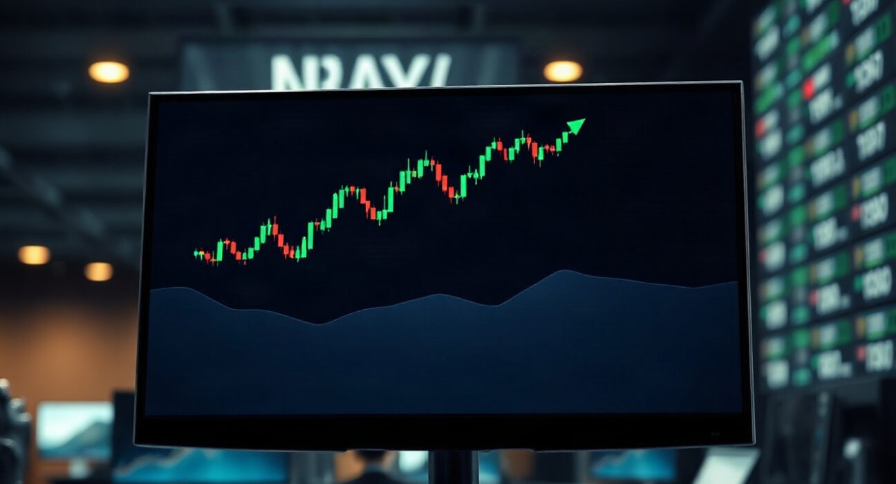 Digital trading platform interface showing perpetual futures charts in a professional trading environment