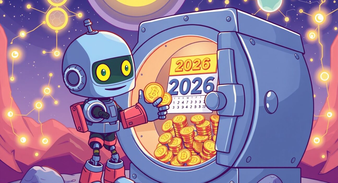 Aster tokenomics strategy showing secure token vault with future unlock timeline