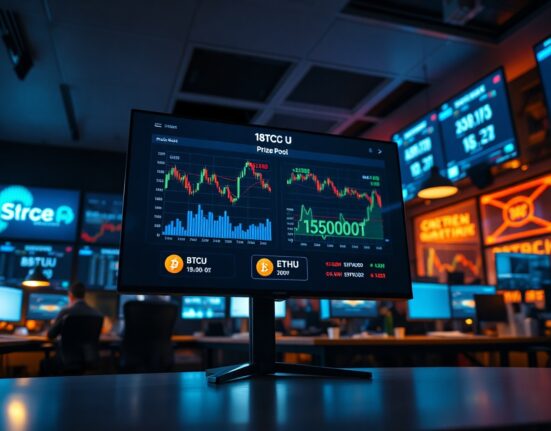 Aster trading competition dashboard showing BTCU and ETHU charts with 150,000 U prize pool