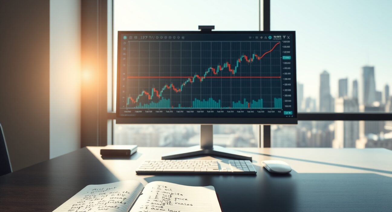 AUD/JPY currency chart analysis on trading desk with oil price and yen weakness context