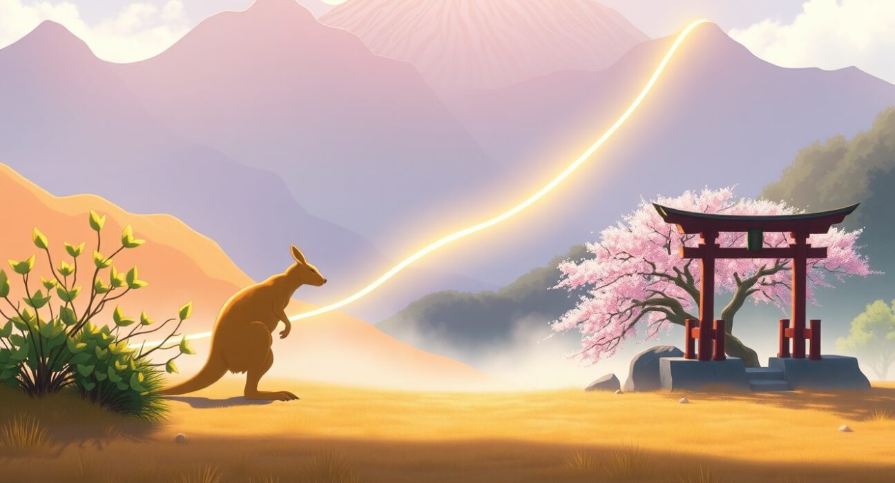 AUD/JPY currency pair surges as Japanese GDP data weakens the Yen against the Australian Dollar.