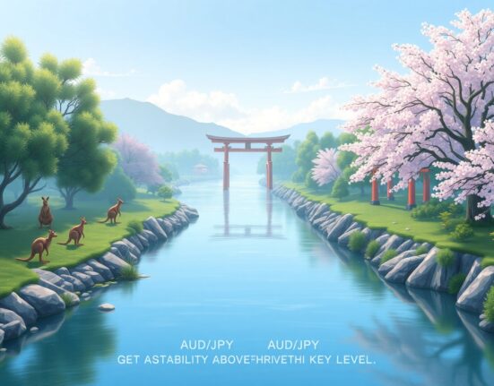 AUD/JPY technical analysis showing price holding above 100-day exponential moving average support level