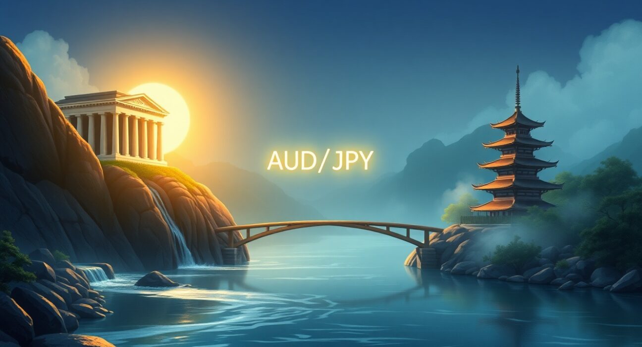 AUD/JPY currency pair stability amid widening Reserve Bank of Australia and Bank of Japan policy divergence.