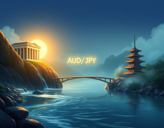AUD/JPY currency pair stability amid widening Reserve Bank of Australia and Bank of Japan policy divergence.