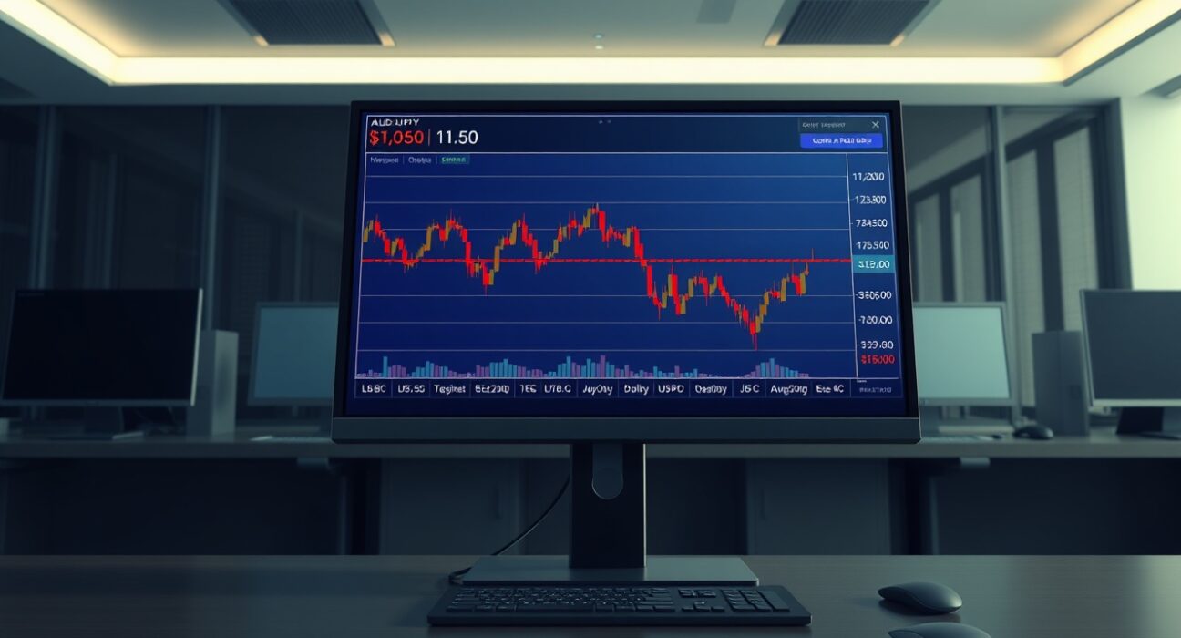 AUD/JPY forex chart analysis showing price stalling near 112.50 level during risk-off market sentiment.