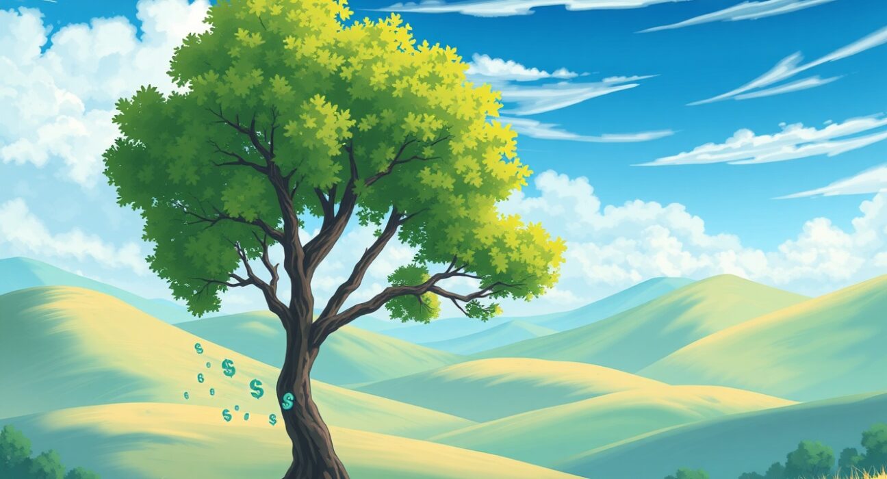 AUD/USD currency pair analysis showing Australian and US economic symbols intertwined in balanced tension