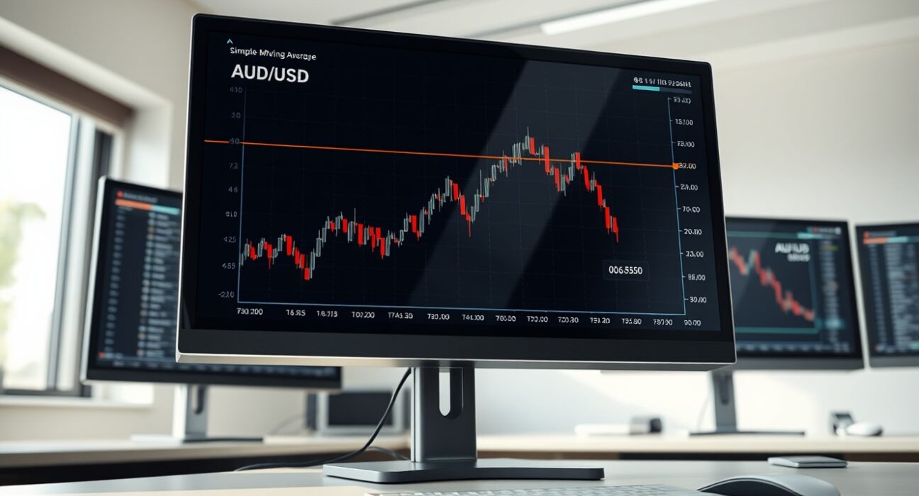 AUD/USD forecast chart showing price rebounding from the 100-day SMA toward the 0.6950 resistance level.