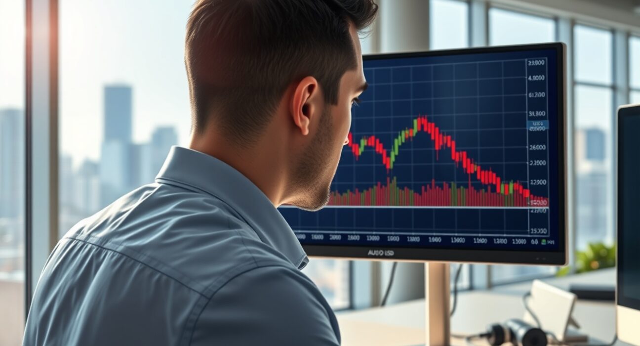 AUD/USD forecast analysis showing critical breakdown below 0.6900 support level on trading chart.