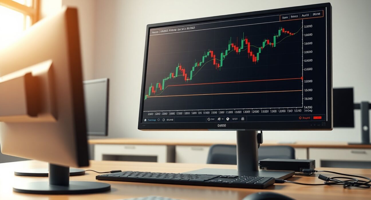 Professional forex trading analysis of the AUD/USD pair showing its recent rebound on a live market chart.