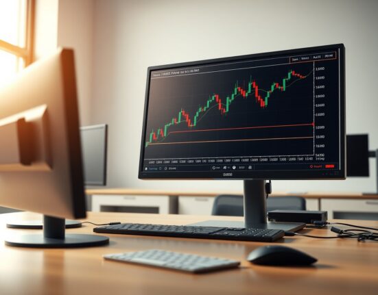 Professional forex trading analysis of the AUD/USD pair showing its recent rebound on a live market chart.