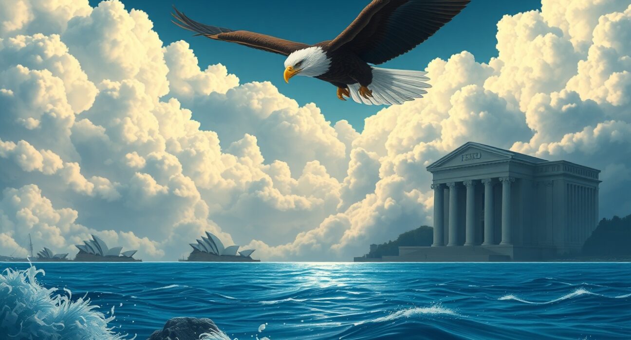 AUD/USD currency pair analysis showing pressure from USD strength before key economic data releases