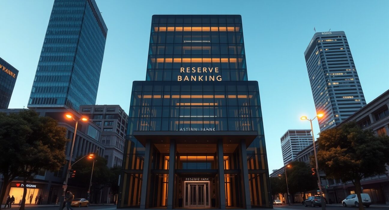 Reserve Bank of Australia headquarters analysis for AUD/USD currency forecast and interest rate decisions