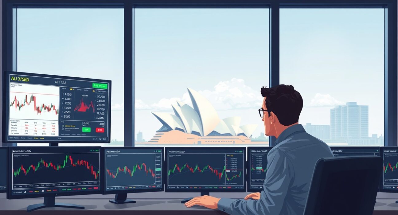 AUD/USD currency trading analysis following RBA rate hike decision in Sydney