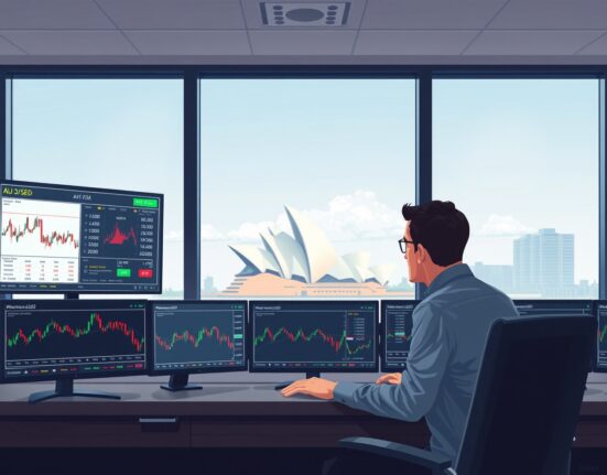 AUD/USD currency trading analysis following RBA rate hike decision in Sydney