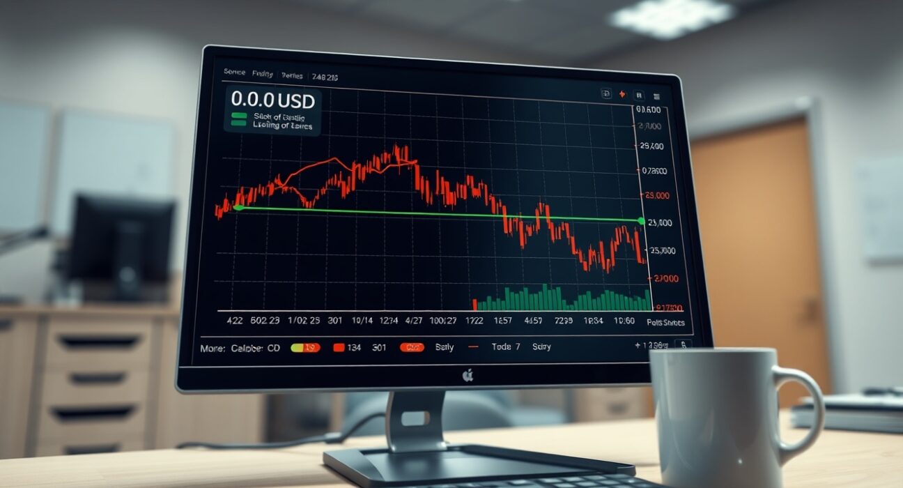 AUD/USD forex chart showing a sharp decline testing the 0.7000 support level on a trading terminal.