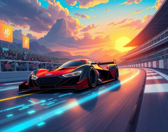 Audi F1 team and Nexo crypto partnership driving digital innovation in motorsports fan engagement.