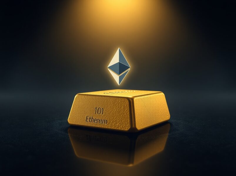 Gold bar representing the Aurise Foundation XAUE token, a yield-bearing digital asset backed by Tether Gold reserves.