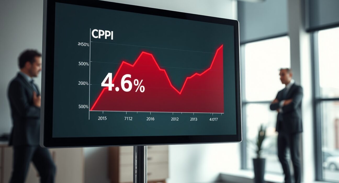 Australia CPI inflation graph showing 4.6% increase in March, influencing RBA monetary policy decisions.