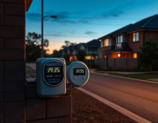 Australian household electricity meter illustrating rising energy costs driving consumer price inflation in 2025.