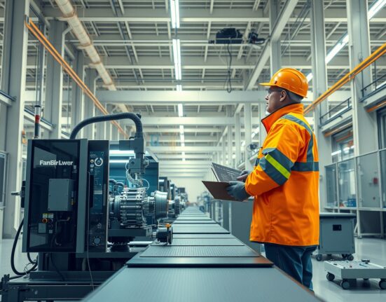 Modern Australian manufacturing facility showing production activity and economic expansion in April 2025.