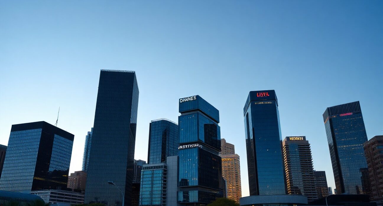 Australia private sector credit growth June 2025 – financial district skyline at dusk