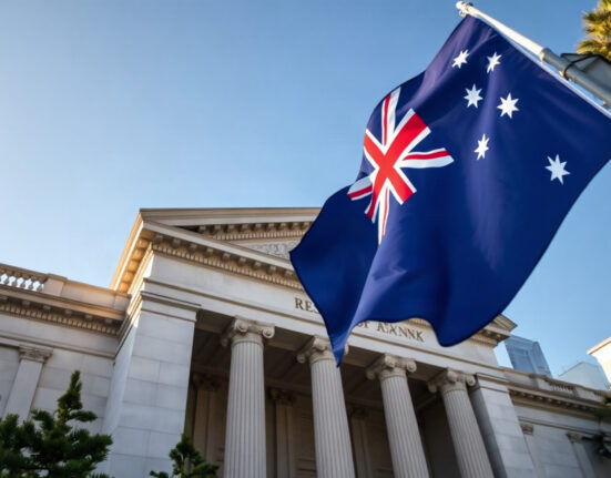 Reserve Bank of Australia building in Sydney, symbolizing monetary policy and inflation monitoring.