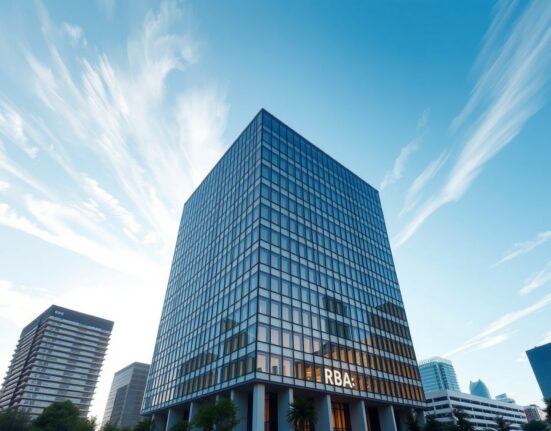 Reserve Bank of Australia building in Sydney, representing monetary policy and Australian CPI data influencing RBA rate hike odds.