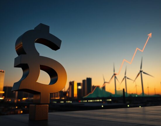 Australian Dollar symbol against energy market backdrop, representing AUD advances due to surging energy prices and RBA rate hike bets.