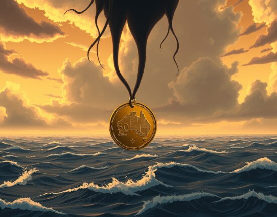 Australian Dollar value declining due to Middle East geopolitical crisis and risk aversion.