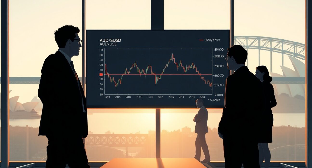 Australian Dollar remains subdued as traders watch AUD/USD chart after CPI data release, awaiting Fed decision impact.