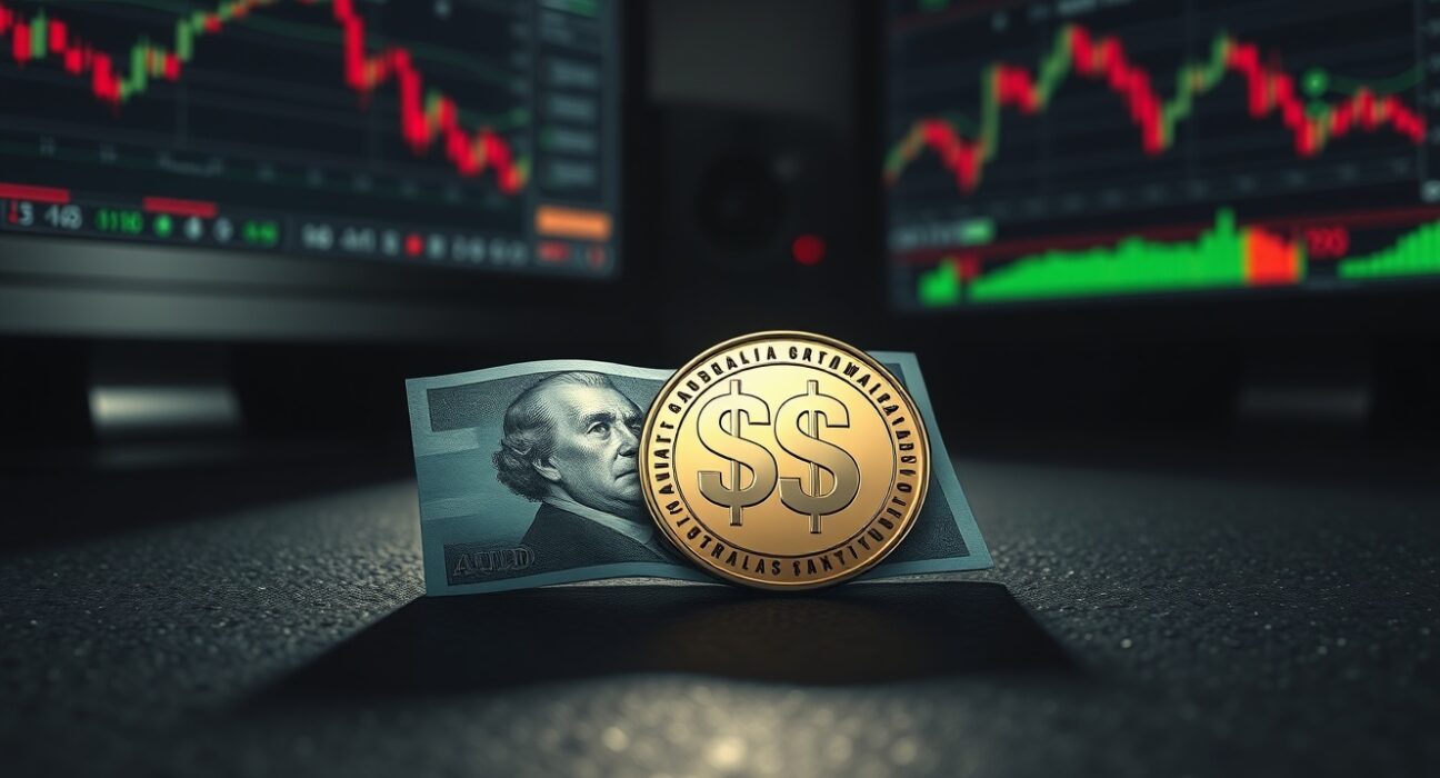 Australian Dollar weakens as Middle East tensions boost US Dollar — AUD/USD chart with geopolitical risk overlay