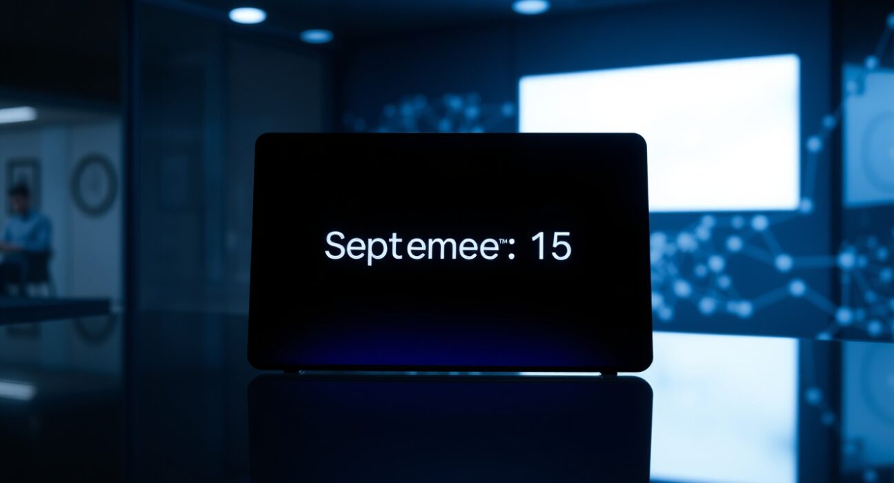 Digital countdown timer for Avant TGE postponed to September 15 on a dark blue background
