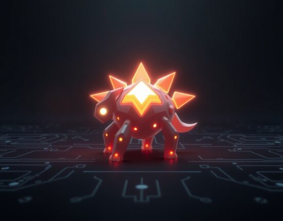 Axie Infinity creature representing AXS token price analysis and future market predictions.