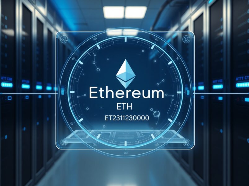 Digital transfer of Ethereum tokens representing Aztec Network's treasury management strategy