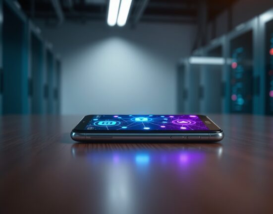 Smartphone displaying Aztec private transaction interface on Ethereum network