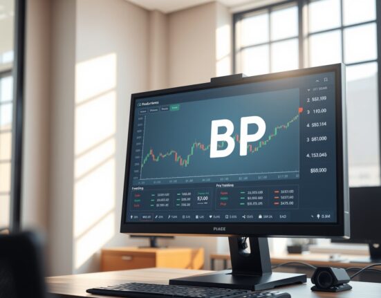 Backpack Exchange's BP token ticker displayed on a professional trading terminal screen.