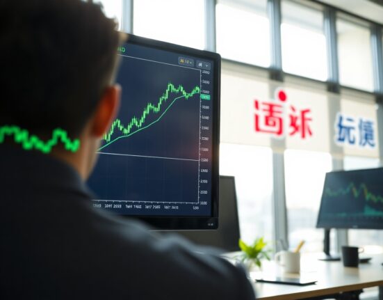 Stock chart showing potential bullish trend for Baidu (BIDU) near $100 support level