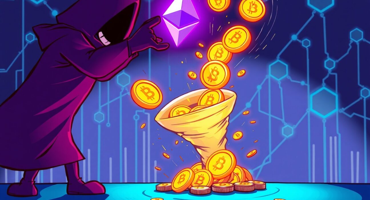 Balancer hacker moving stolen Ethereum through Tornado Cash mixer in blockchain network