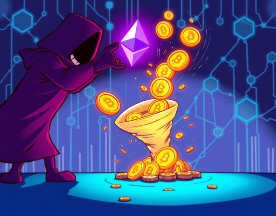 Balancer hacker moving stolen Ethereum through Tornado Cash mixer in blockchain network