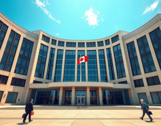 Bank of Canada headquarters in Ottawa signaling monetary policy decisions on interest rates and inflation targets.