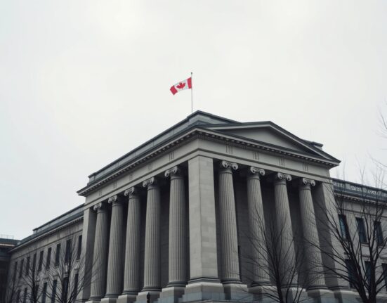 Bank of Canada headquarters in Ottawa, representing the central bank's interest rate decision amid US-Iran war uncertainty