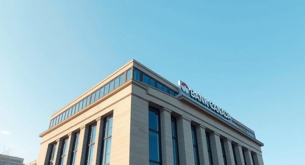 Bank of Canada headquarters building representing monetary policy decisions on economic growth and inflation