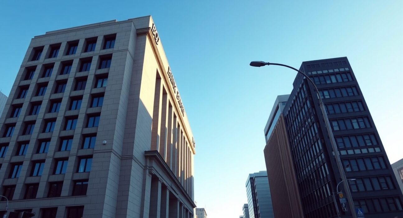 Bank of Japan headquarters building representing monetary policy tightening decisions