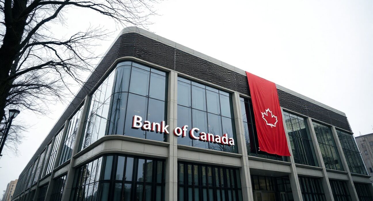 Bank of Canada headquarters in Ottawa on a winter morning