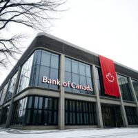 Bank of Canada headquarters in Ottawa on a winter morning